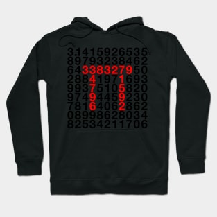 Pi pattern (dark) Hoodie